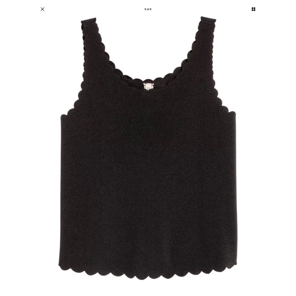 ❌SOLD❌ H&M divided scalloped trim tank top size L